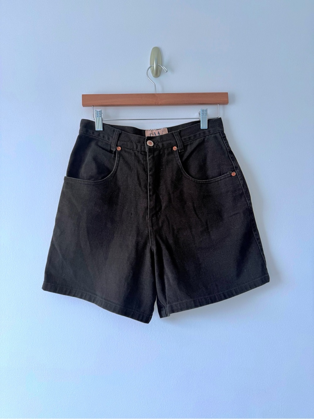 Vintage Black denim shorts